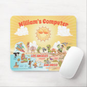 Anpassbare Maus-Pad für kalifornische Cartoon Mousepad (Mit Mouse)