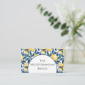 Anpassbare mediterrane Visitenkarte (Stehend Vorderseite)