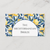 Anpassbare mediterrane Visitenkarte (Vorderseite)