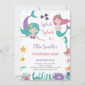 Anpassbare Meeräugchen Einladung (Vorderseite)