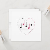 Anpassbare Melodie der Liebe (Fusion Card) Karte (Vorderseite/Rückseite Beispiel)