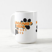Anpassbare Menschen? Meh, Hunde? Ja Kaffeetasse (Vorderseite Links)