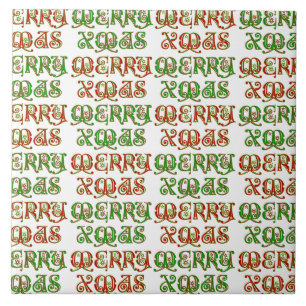 Anpassbare Merry Xmas Fliese