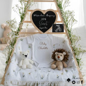 Anpassbare Minimal-Weiße Schwangerschaftsankündigu Einladung