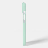 Anpassbare mintgrüne Monogramm-Handyhülle Case-Mate iPhone Hülle (Rückseite / Links)