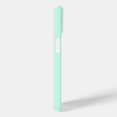 Anpassbare mintgrüne Monogramm-Handyhülle Case-Mate iPhone Hülle (Rückseite / Rechts)