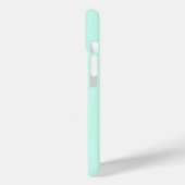 Anpassbare mintgrüne Monogramm-Handyhülle Case-Mate iPhone Hülle (Rückseite / Links)