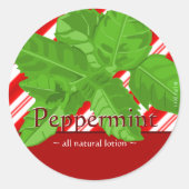 Anpassbare Minze-Sticker Runder Aufkleber (Vorderseite)