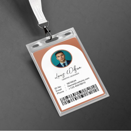 Anpassbare Mitarbeiter-ID Ausweis