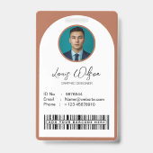 Anpassbare Mitarbeiter-ID Ausweis (Vorderseite)