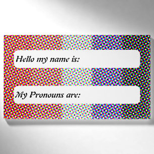 Anpassbare Mod Trippy Cupioromantic Pride-Flagge Namenschild