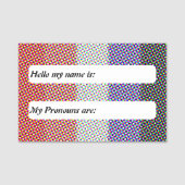 Anpassbare Mod Trippy-Cupioromantic-Prix-Flag Namensschild (Vorderseite)