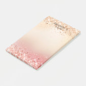 Anpassbare moderne Glitzer - Nachhinweise Post-it Klebezettel (angewinkelt)