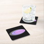 Anpassbare Moderne Mitte des Jahrhunderts Rechteckiger Pappuntersetzer (Vor Ort)