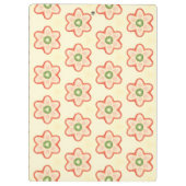 Anpassbare, moderne Retro-Monogramm-Zwischenablage Klemmbrett (Rückseite)