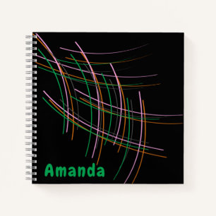 Anpassbare moderne Spiral-Notebook (8,5 x 8,5 Zoll Notizblock