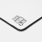 Anpassbare monochrome Schreibtischmatte (Ecke)