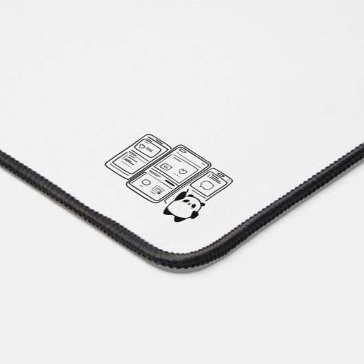 Anpassbare monochrome Schreibtischmatte (Ecke)