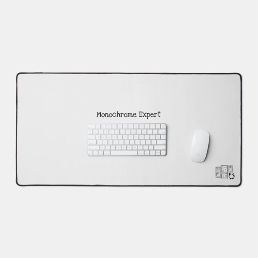 Anpassbare monochrome Schreibtischmatte (Tastatur & Maus)