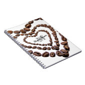 Anpassbare Monogram Coffeeholic Notebook! Notizblock (Rechte Seite)