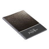 Anpassbare Monogram mit elegantem Grunge! Notizblock (Rechte Seite)