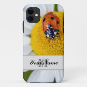 Anpassbare Monogram Viel Glück kleine Ladybug! Case-Mate iPhone Hülle
