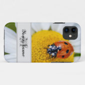 Anpassbare Monogram Viel Glück kleine Ladybug! Case-Mate iPhone Hülle (Rückseite (Horizontal))