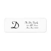 Anpassbare Monogramm (Vorne)