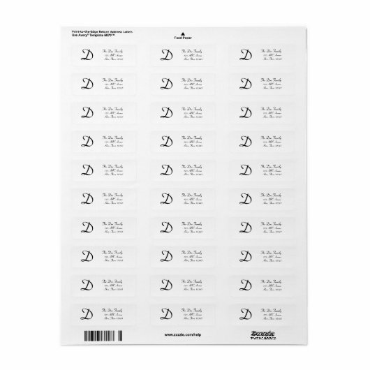 Anpassbare Monogramm (Vorne)