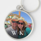 Anpassbare Monogramm für mehrere Foto Schlüsselanhänger (Vorne)