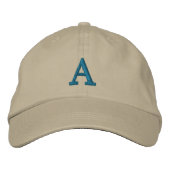 Anpassbare Monogramm-Initial-Cap Bestickte Baseballkappe (Vorderseite)