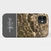 Anpassbare Monogramm mit kristallklarem Wasser! Case-Mate iPhone Hülle (Rückseite (Horizontal))