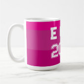 "Anpassbare Monogramm und Jahre Kaffeetasse (Links)