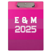 "Anpassbare Monogramm und Jahre Klemmbrett (Vorderseite)