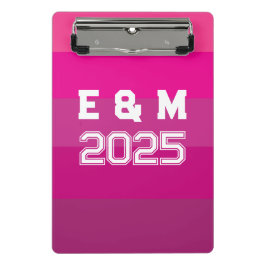 "Anpassbare Monogramm und Jahre Mini Klemmbrett