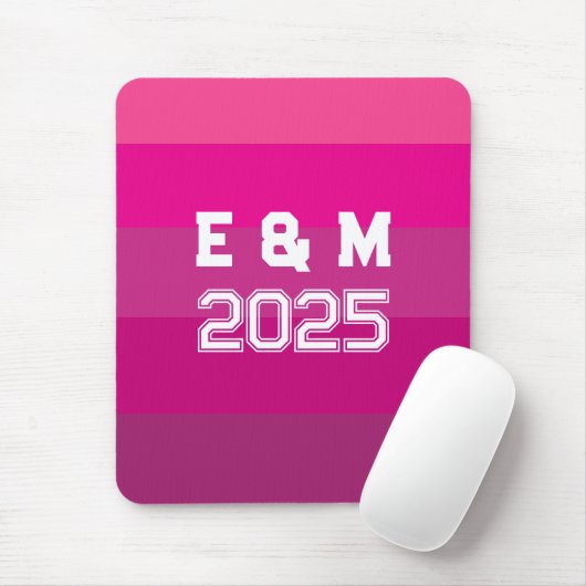 "Anpassbare Monogramm und Jahre Mousepad (Mit Mouse)