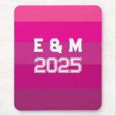 "Anpassbare Monogramm und Jahre Mousepad (Vorne)