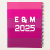 "Anpassbare Monogramm und Jahre Planer (Rückseite)