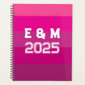 "Anpassbare Monogramm und Jahre Planer (Vorderseite)