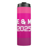 Anpassbare Monogramm und Jahre Thermosbecher (Vorderseite)