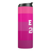 Anpassbare Monogramm und Jahre Thermosbecher (Nach links gedreht)