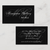 Anpassbare Monogramm-Visitenkarte Visitenkarte (Vorne/Hinten)