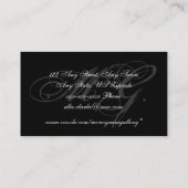 Anpassbare Monogramm-Visitenkarte Visitenkarte (Rückseite)