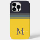 Anpassbare Monogramme mit Niedlichem Strippfarbblo Case-Mate iPhone Hülle (Rückseite)