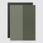 Anpassbare moosgrüne Magnetkarte Magneteinladung (Vorne/Hinten)