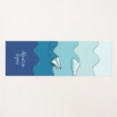 Anpassbare Motivierend "Adventure Begins" Yogamatte (Vorderseite (Horizontal))