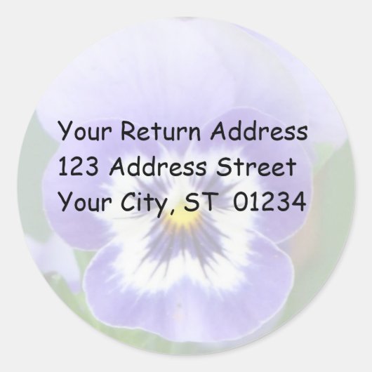 Anpassbare msPansy-Sticker Runder Aufkleber (Vorderseite)