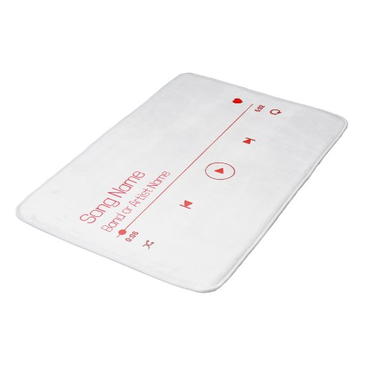 Anpassbare Musik Badematte (Schrägansicht)