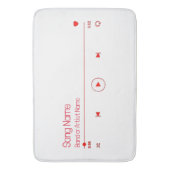 Anpassbare Musik Badematte (Vorderseite Vertikal)