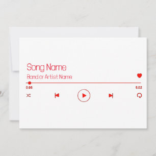 Anpassbare Musik Einladung